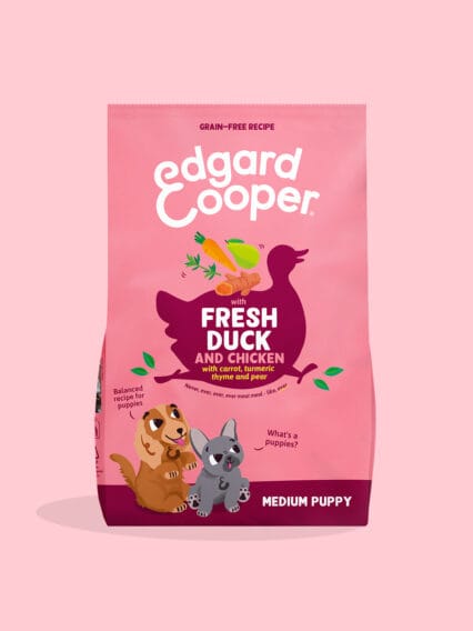 edgard Cooper Medium Puppy ANATRA e POLLO FRESCHI 2.5kg
