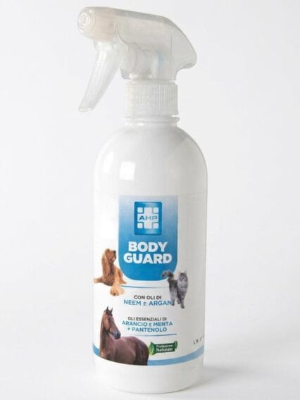Olio di Neem spray 500ml Body Guard protezione naturale per Cani Gatti e Cavalli