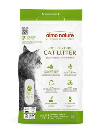 Almo Nature Soft Texture cat litter , lettiera per gatti 100% naturale 10lb